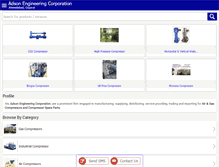 Tablet Screenshot of adsonengineeringcorporation.com